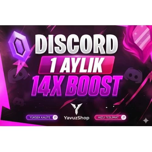  ⭐️OTO+BOTSUZ JET DİSCORD 1 AYLIK 14X BOOST⭐️